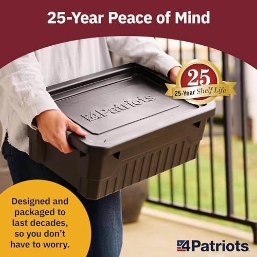 4Patriots 2-Week Survival Food Kit, 84 Servings, 25-Year Shelf Life T5486