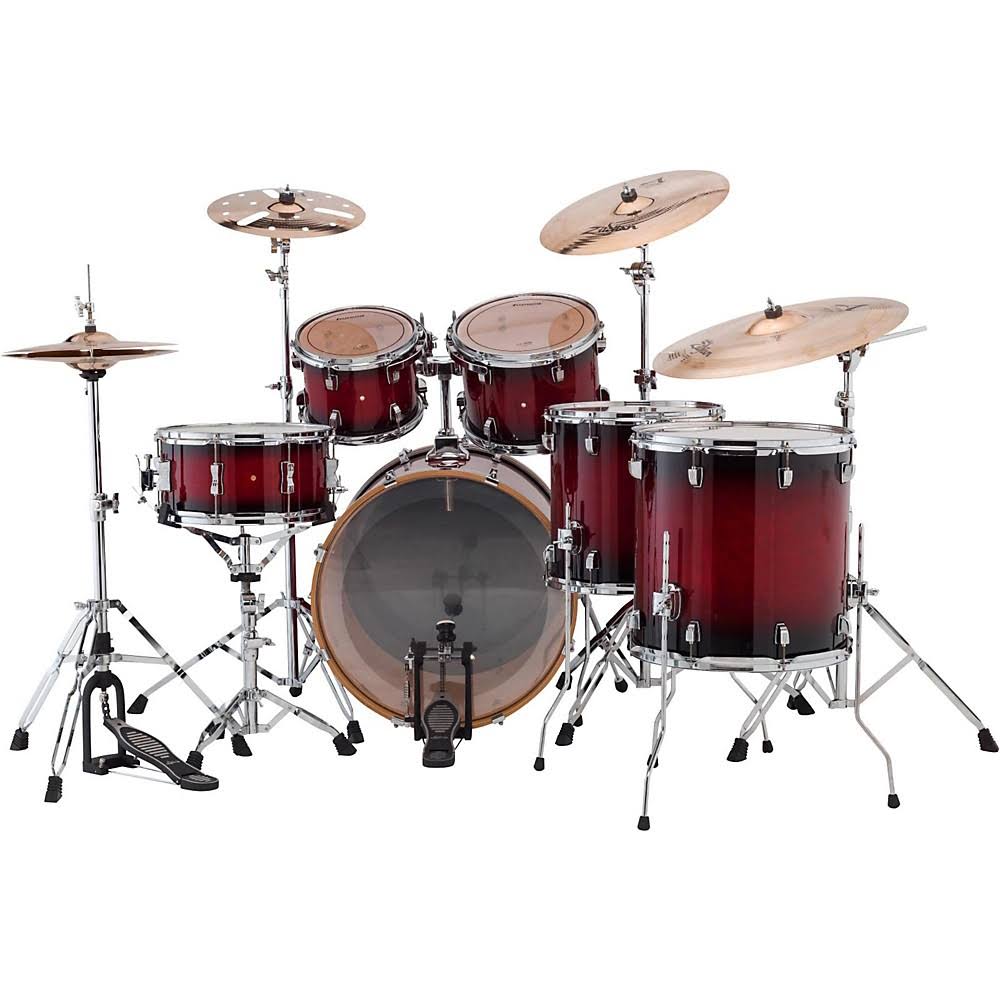Ludwig Evolution Maple 6-Piece Shell Pack Red Burst D997