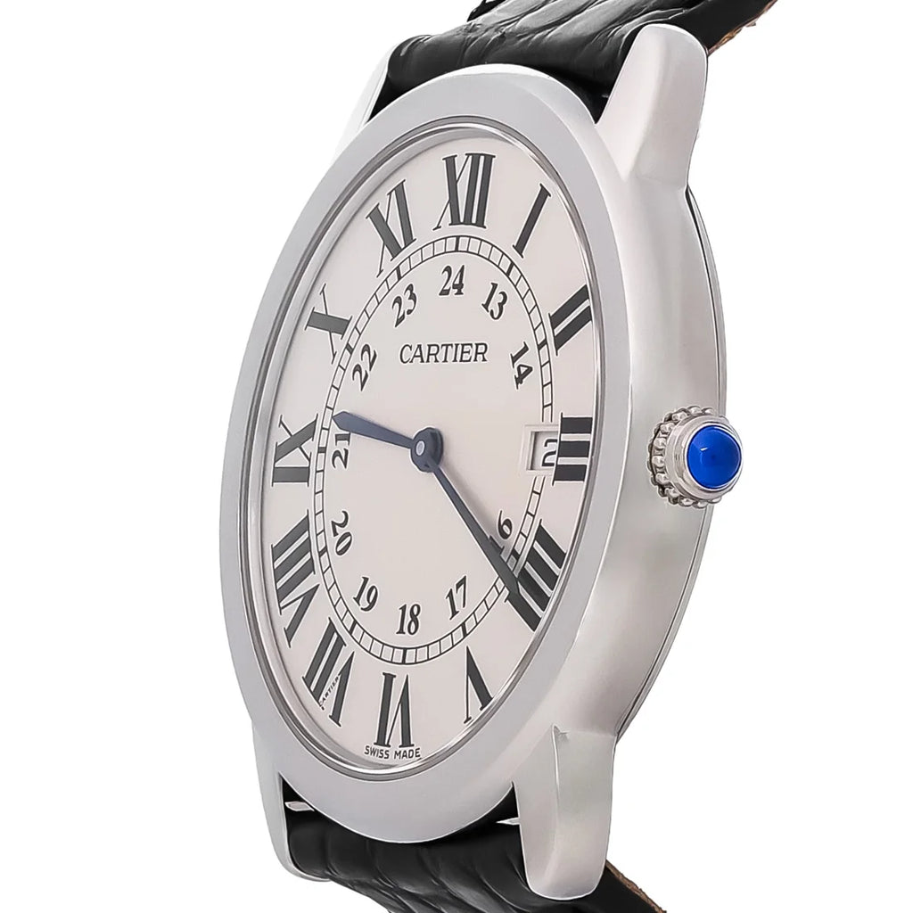 Pre-Owned Cartier Rondo Solo Large Silver Dial Quartz Watch W6700255 U106