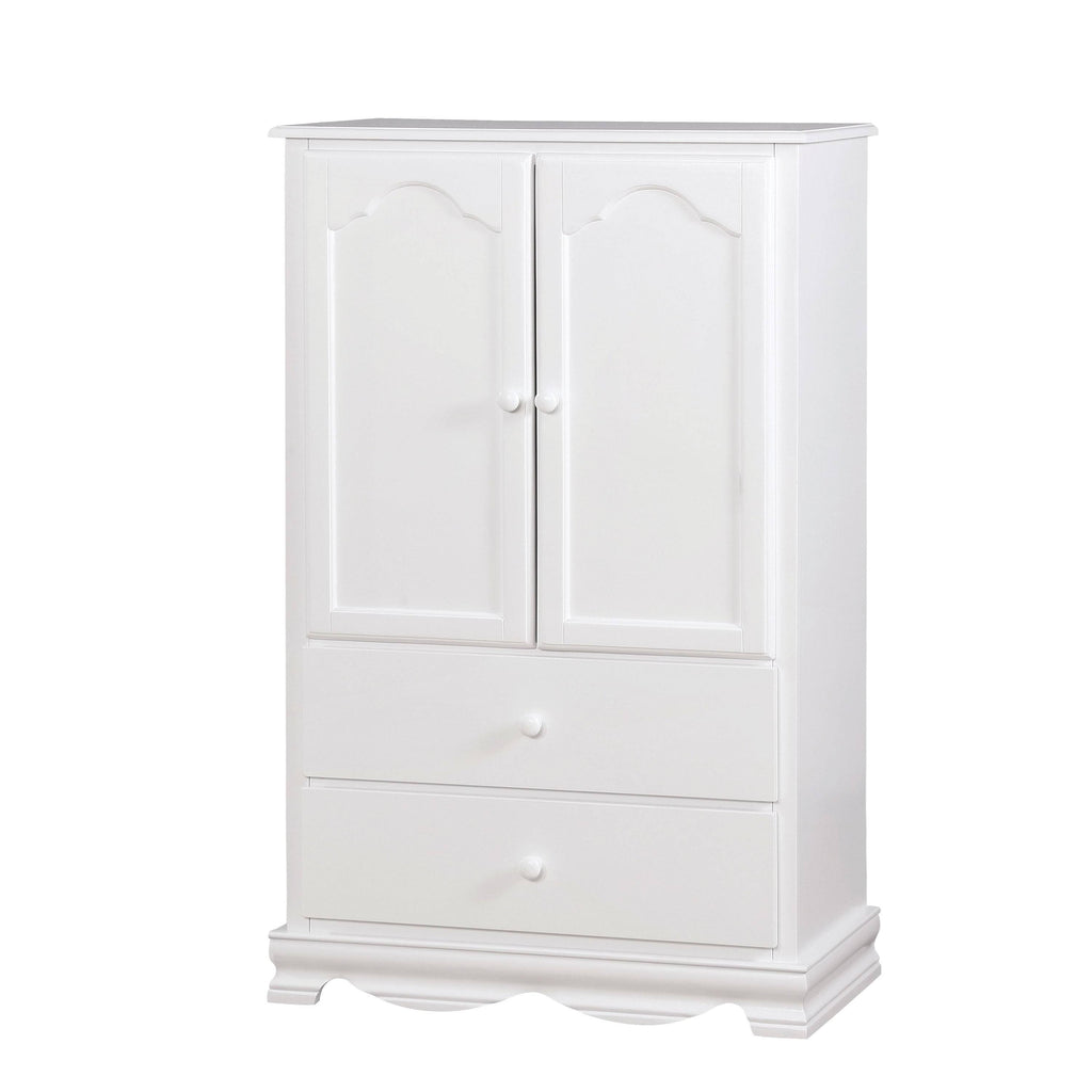 Furniture of America Jevi Solid Wood Youth Armoire - Pink U328826