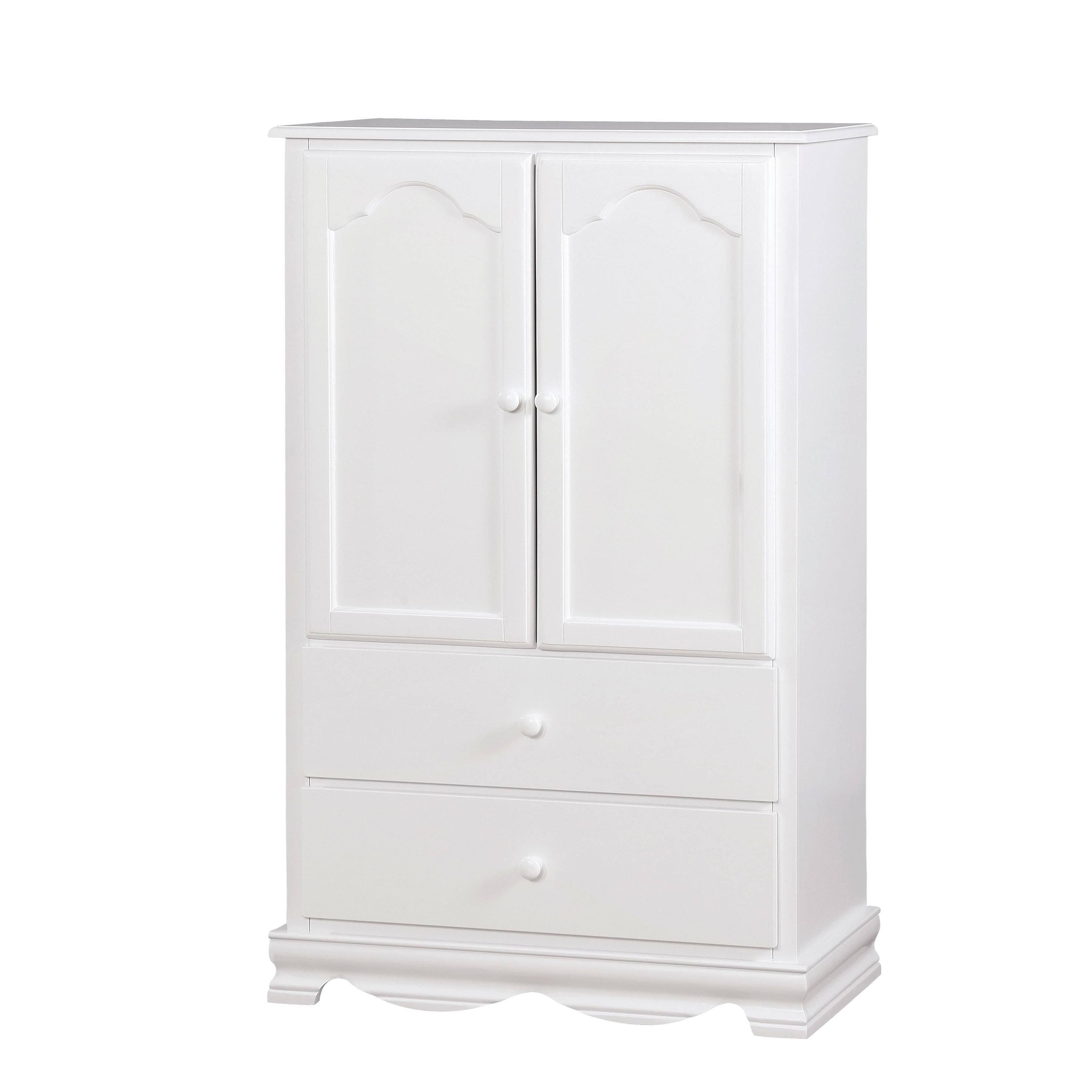 Furniture of America Jevi Solid Wood Youth Armoire - Pink U328826