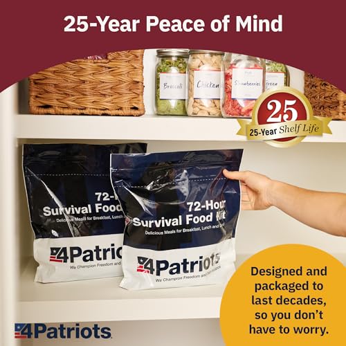 4Patriots 2-Week Survival Food Kit, 84 Servings, 25-Year Shelf Life T5486