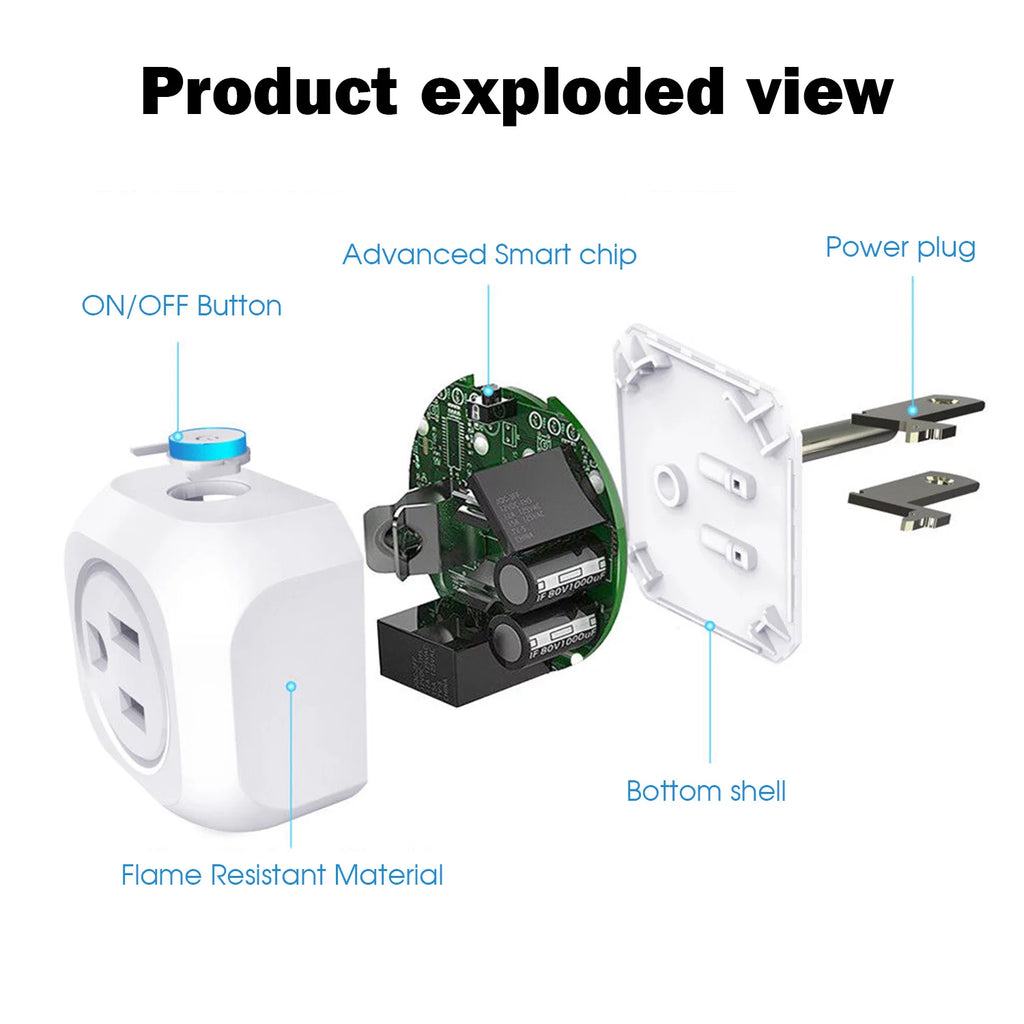 Kootion Smart Plug 3 Pack WiFi Mini Outlets, Works with Google Assistant B7478