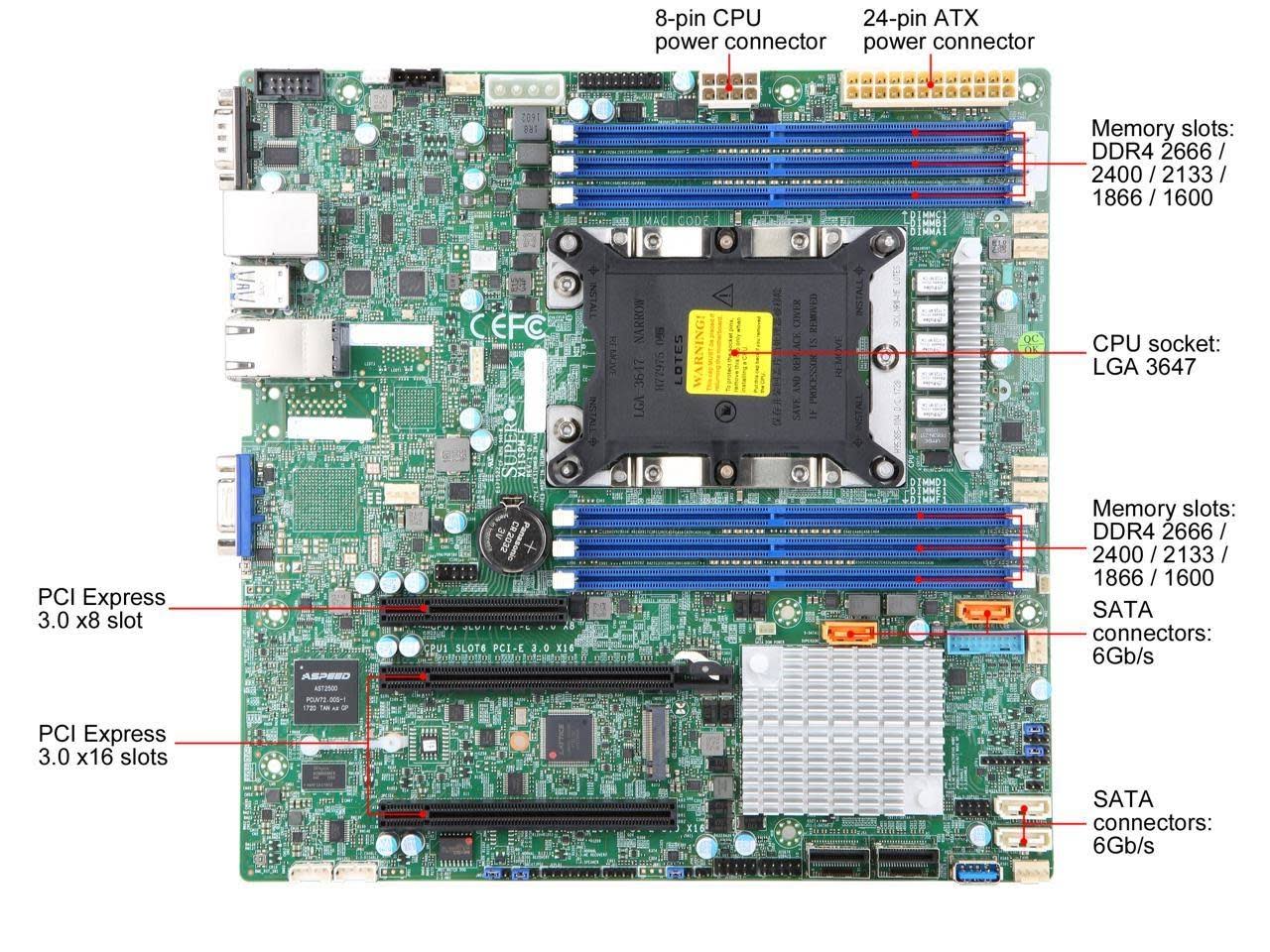 Supermicro MBD-X11SPM-F-O Server Motherboard U269