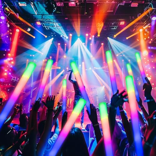 68 Pack LED Foam Glow Sticks for Weddings & Parties L39023