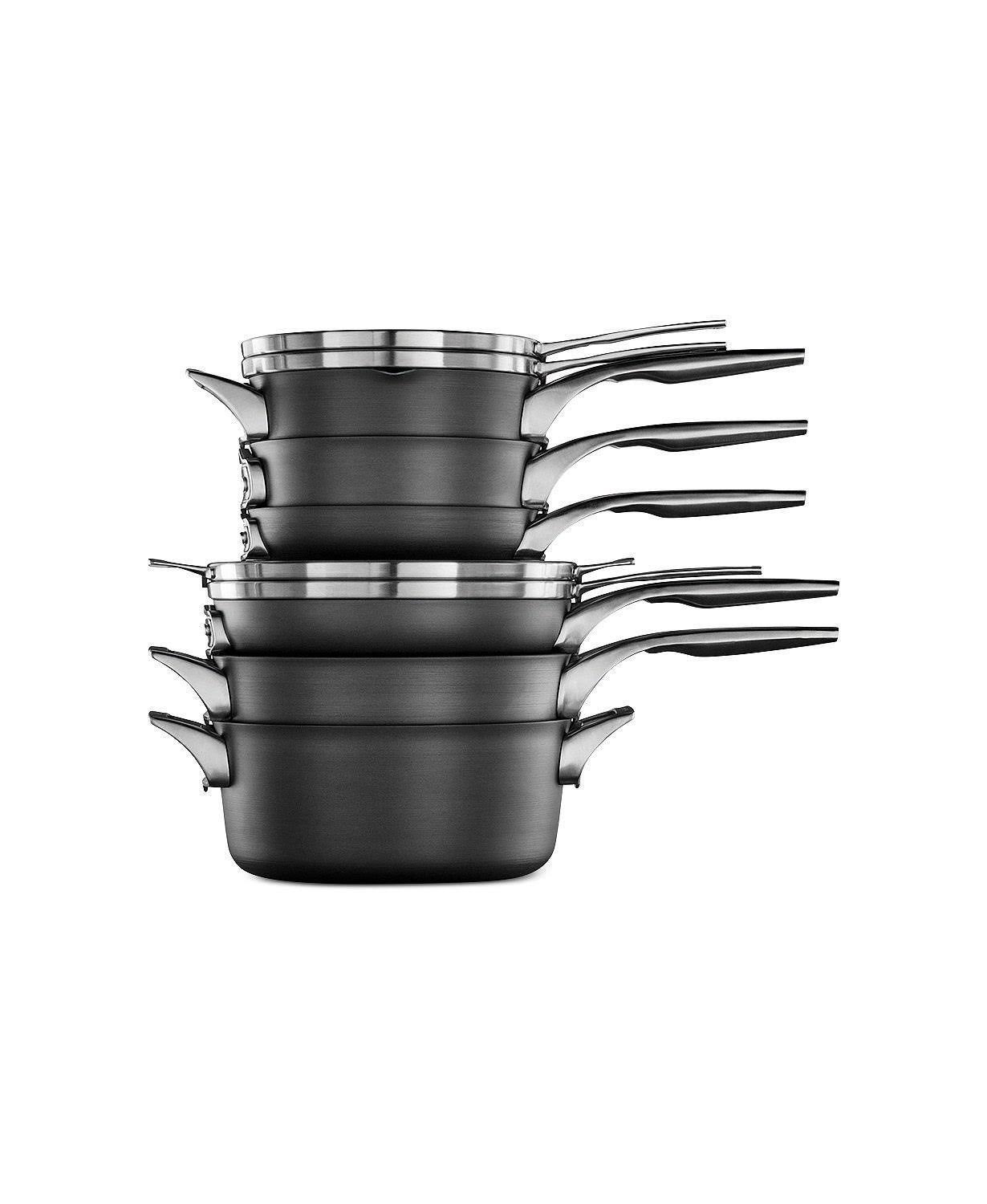 Calphalon Premier 10 Piece Nonstick Space Saving Cookware Set - Megean