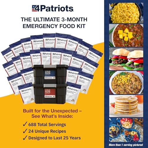 4Patriots 2-Week Survival Food Kit, 84 Servings, 25-Year Shelf Life T5486