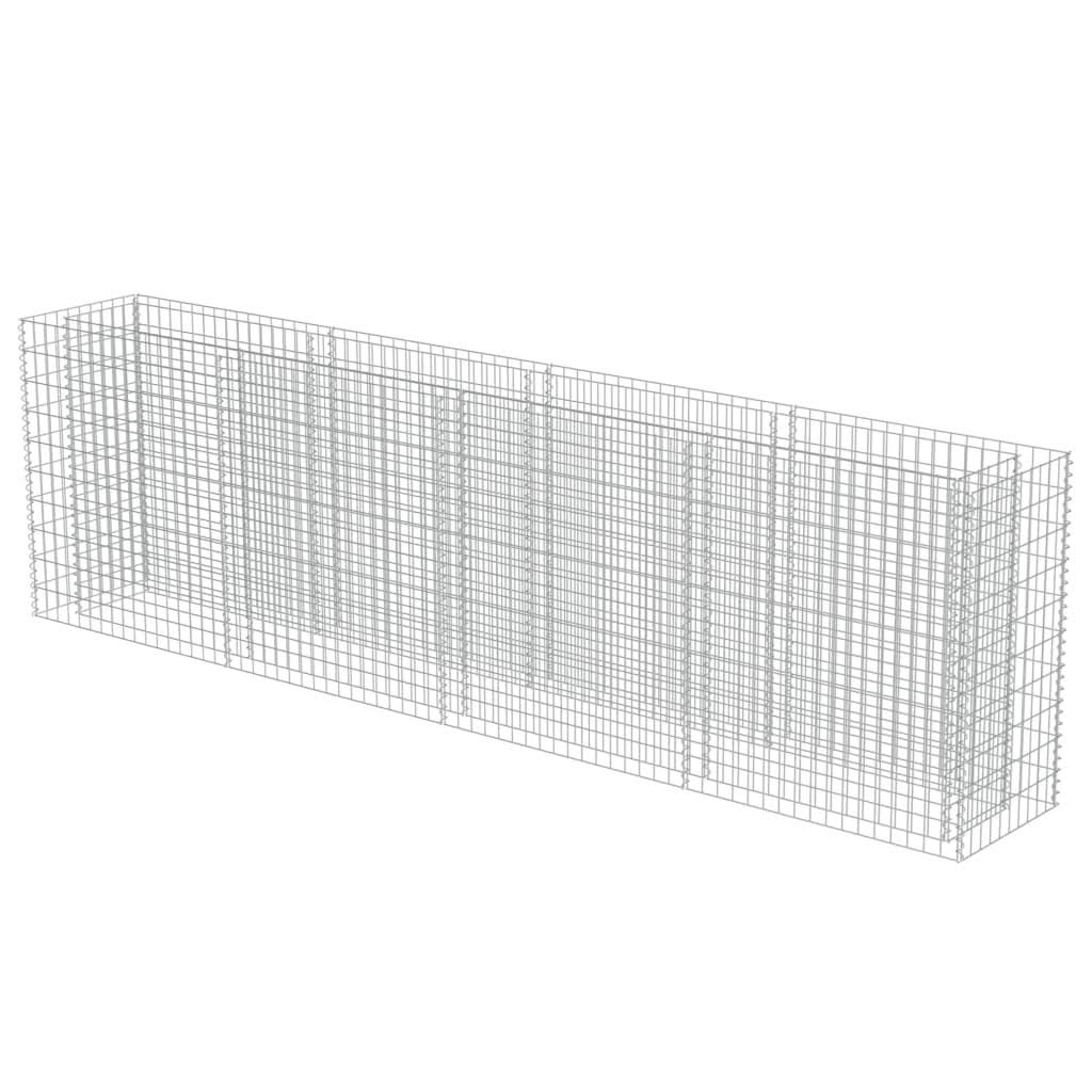 vidaXL Gabion Raised Bed Galvanised Steel K6848