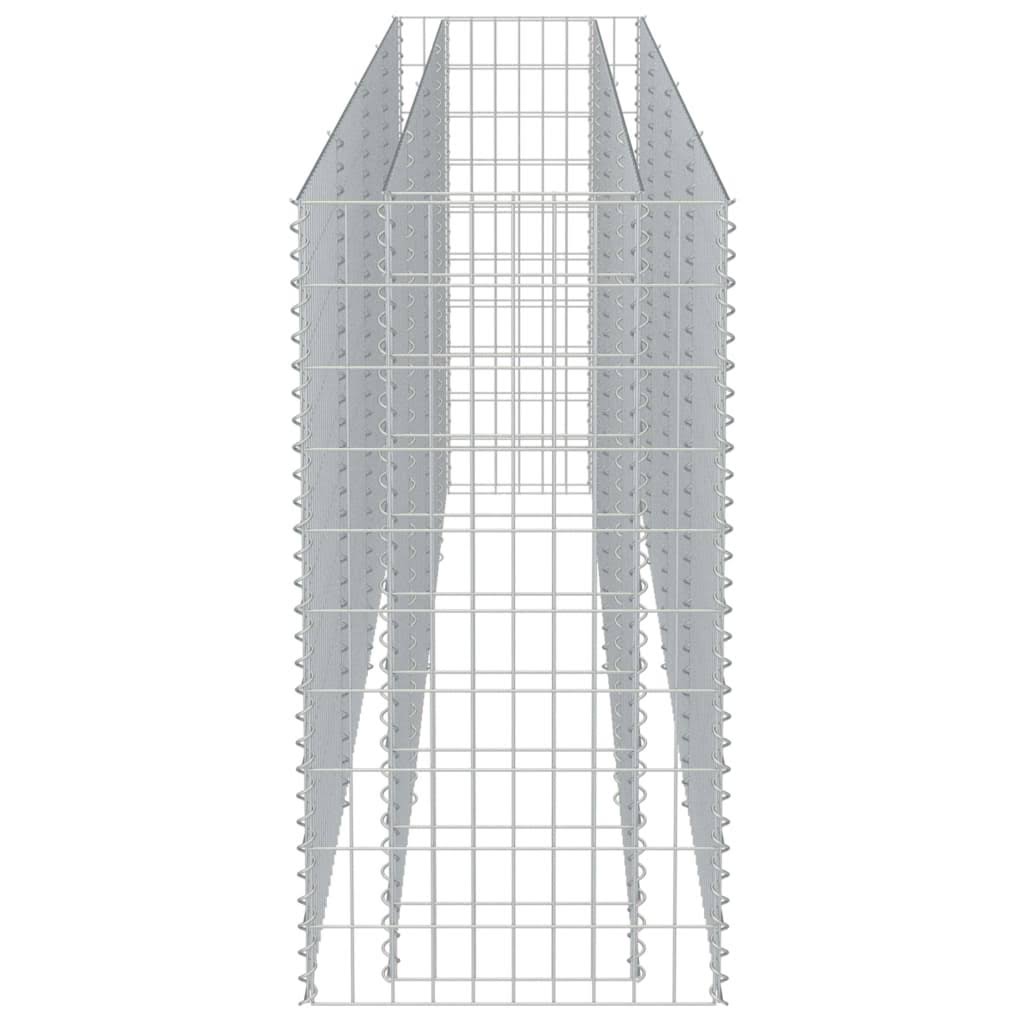 vidaXL Gabion Raised Bed Galvanised Steel K6848