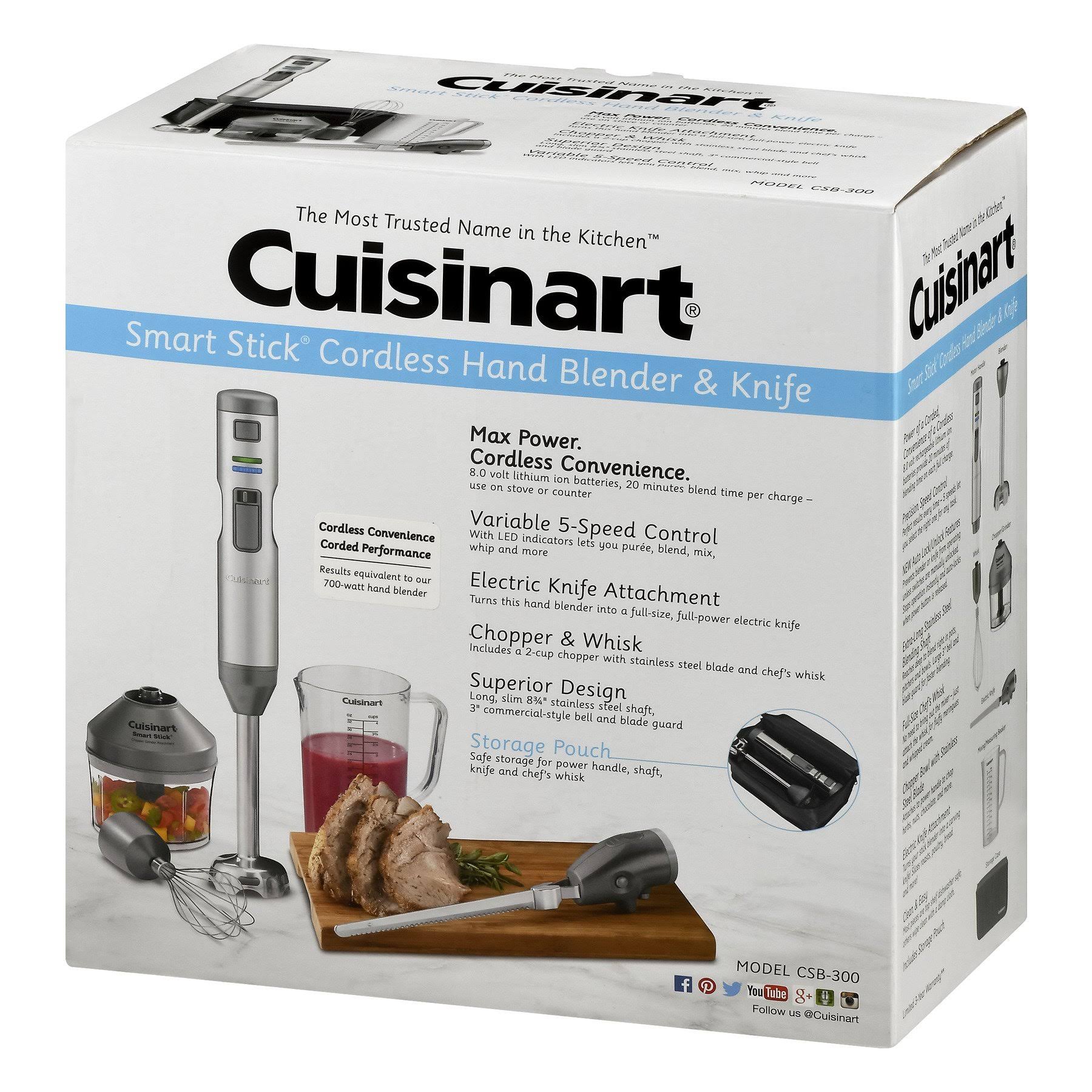 Cuisinart Smart Stick CSB-300 Hand Blender, Stainless Steel N731370