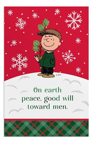 DaySpring Peanuts Peace Good Will Toward Men Christmas Boxed Cards and Envelopes, KJV S3874