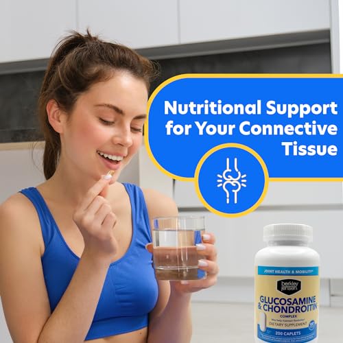 Berkley Jensen Glucosamine Chondroitin MSM Boswellia Complex Triple Strength, 200 Caplets P6366