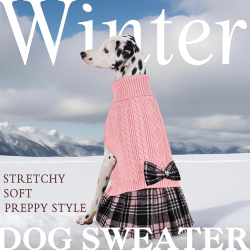 KYEESE Dog Sweater Knitwear with Bowtie for Small Dogs R875009