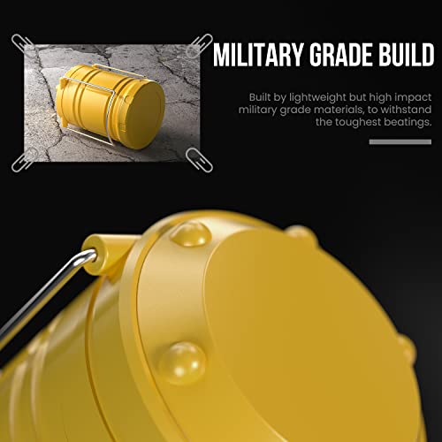 Lichamp LED Camping Lantern 4 Pack, Battery Powered Portable Hanging Light X975