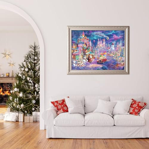 Nattork Jigsaw Puzzle 1000 Pieces for Adults, Christmas House W31652