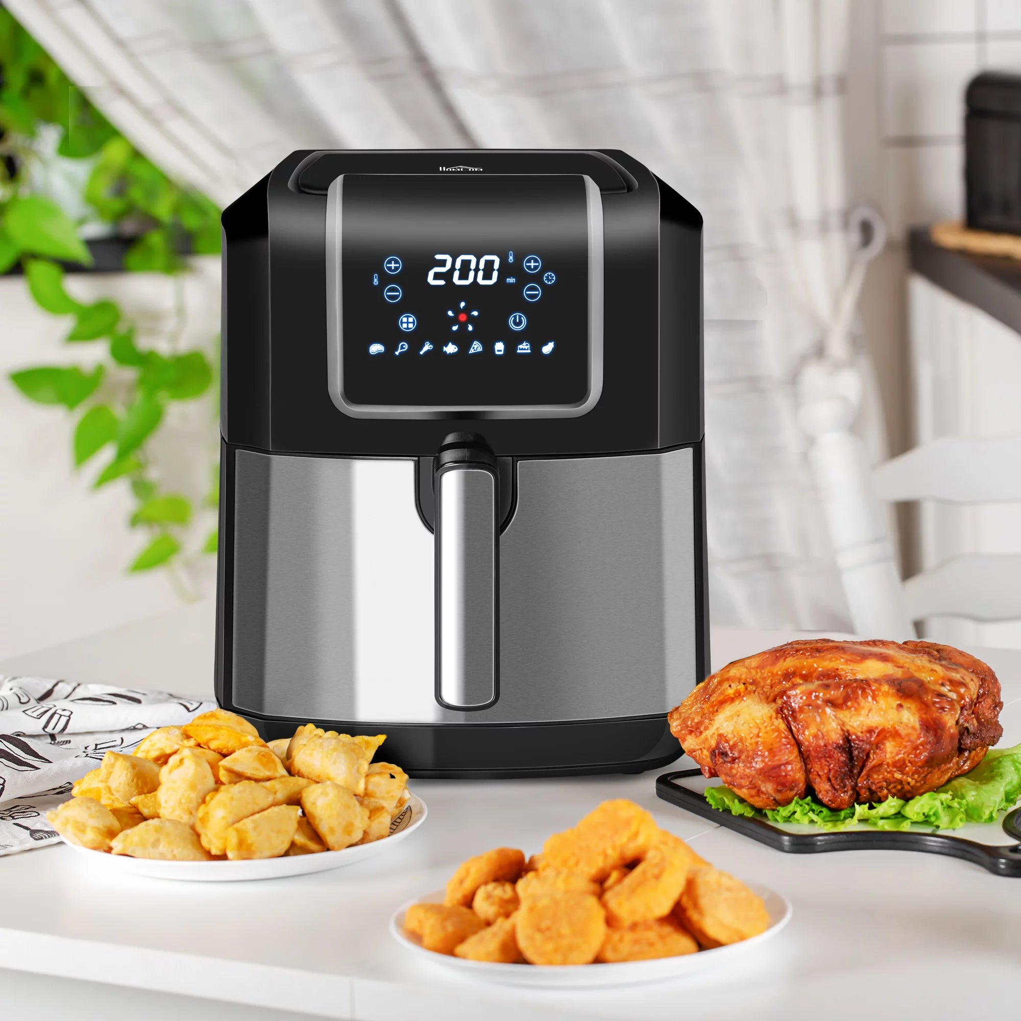 HOMCOM Air Fryer 6.9 Quart with Digital Display, Black Y897154