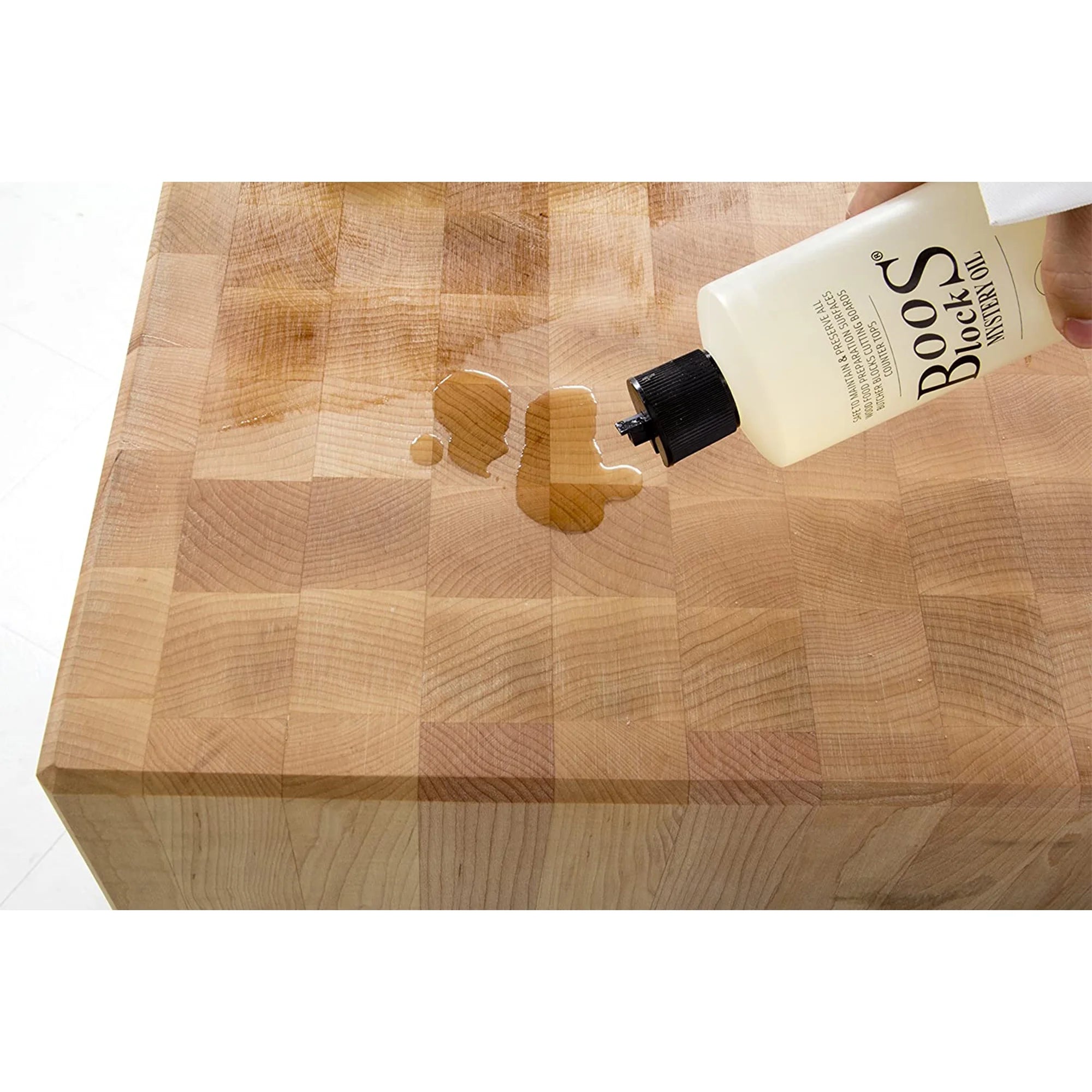 John Boos Block 16 fl oz Mystery Oil and Applicator Cutting Board Care Set M991