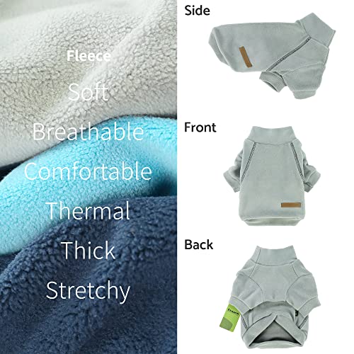 Fitwarm 3 Pack Classic Fleece Dog Sweater for Small Dogs, Medium D613