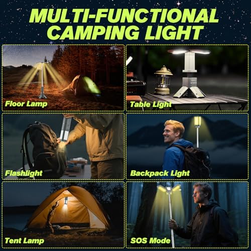 Portable Camping Light 14000mAh Rechargeable Lantern with Magnetic Base Z942
