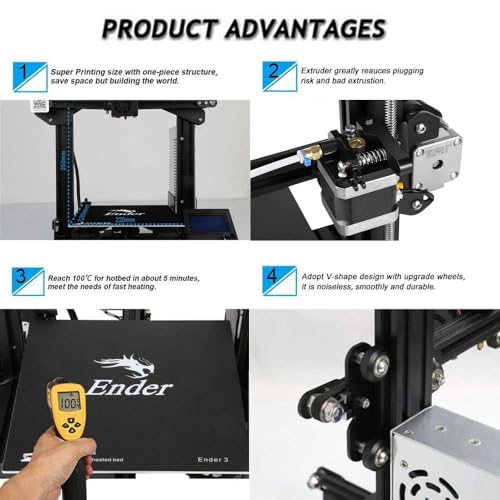 Creality Ender 3 3D Printer DIY Kit with Resume Printing M658