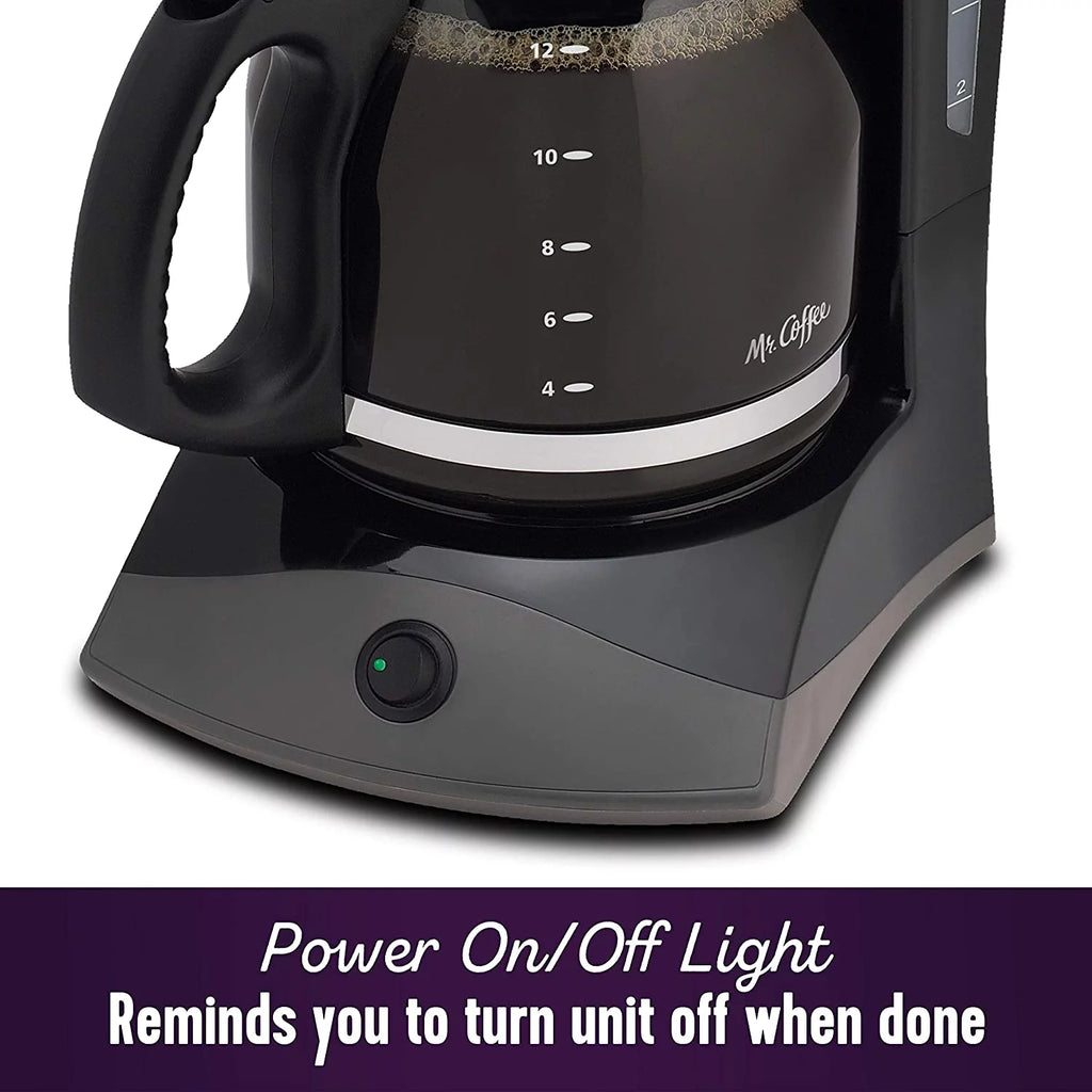 Mr. Coffee 12-Cup Coffee Maker, Black O988