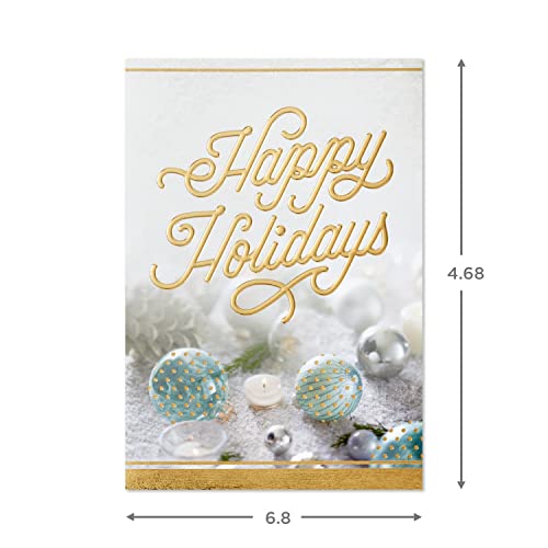 Hallmark Boxed Christmas Cards, White and Gold (40 Cards with Envelopes) G421919