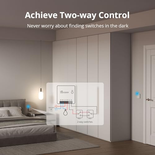 SONOFF ZBMINI ZigBee Mini Smart Light Switch 2 Way, 2-Pack X8696
