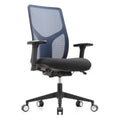 WorkPro 4000 Series Multifunction Ergonomic Mesh/Fabric High-Back Executive Chair, Blue/Black