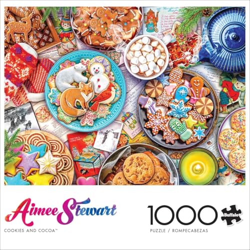 Buffalo Games Aimee Stewart Cookies and Cocoa 1000 Piece Jigsaw Puzzle for Adults R8275