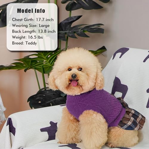 KYEESE Dog Sweater Knitwear with Bowtie for Small Dogs R875009