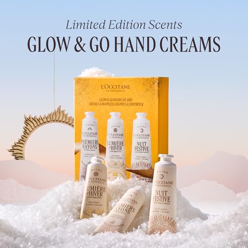 L’Occitane Glow & Go Hand Cream Trio, Peony, Lemon & Vanilla K5122