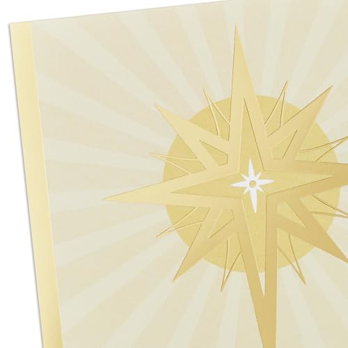 Hallmark Boxed Religious Christmas Cards, Gold Foil Star, 40 Cards with Envelopes Y420453