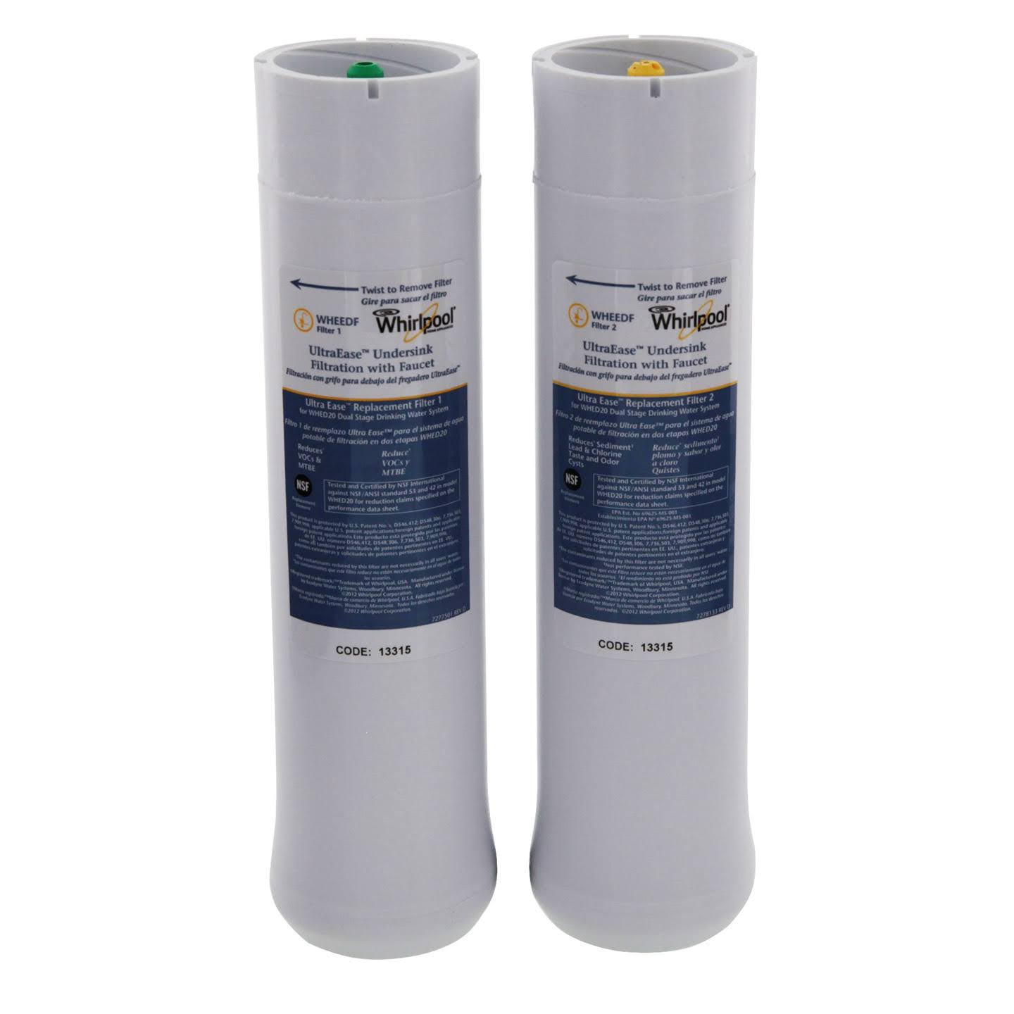 Whirlpool WHEEDF UltraEase Replacement Filter Pack - Megean