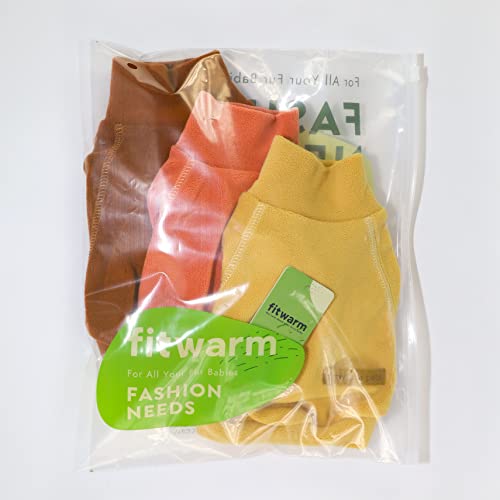 Fitwarm 3 Pack Classic Fleece Dog Sweater for Small Dogs, Medium D613