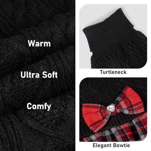 KYEESE Dog Sweater Knitwear with Bowtie for Small Dogs R875009