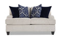 Hamptons Loveseat in White | Memory Foam | Transitional Loveseats Polyester by Bob&s Discount Furniture