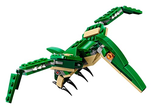 LEGO Creator 3 in 1 Mighty Dinosaur Toy, T. rex to Triceratops to Pterodactyl, Gift for Ages 7-12 V155317