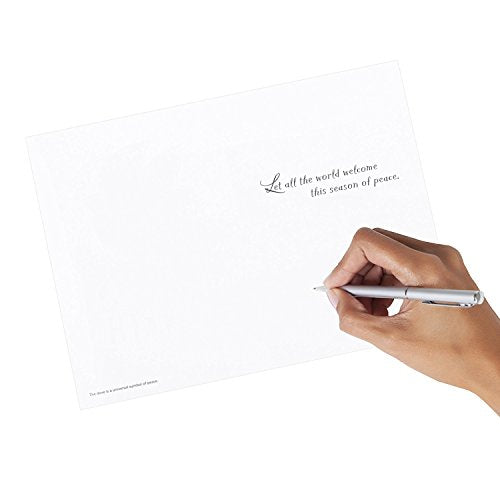 Hallmark UNICEF Boxed Christmas Cards Peace On Earth Dove, 12 Cards with Envelopes Y51676
