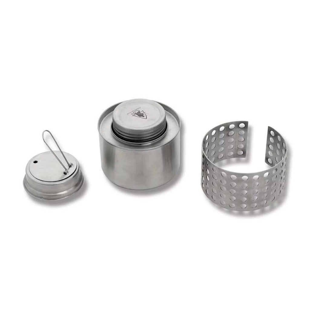 Self Reliance Outfitters Pathfinder Steel Alcohol Camp Stove with Flame Regulator T970
