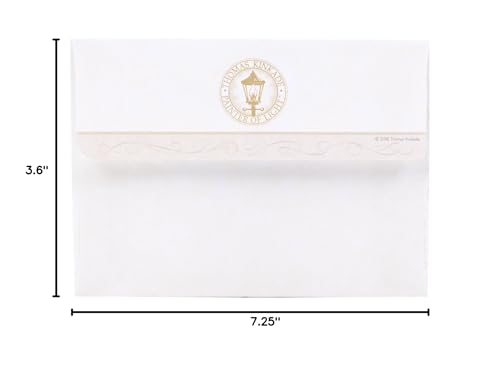 Hallmark Thomas Kinkade Boxed Christmas Cards, Snowy Houses (40 Cards with Envelopes) P719