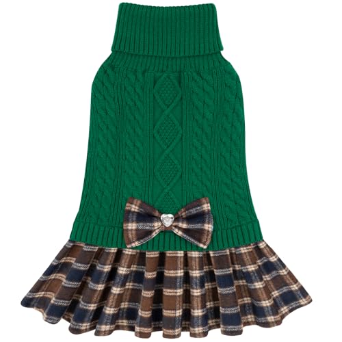 KYEESE Dog Sweater Knitwear with Bowtie for Small Dogs R875009