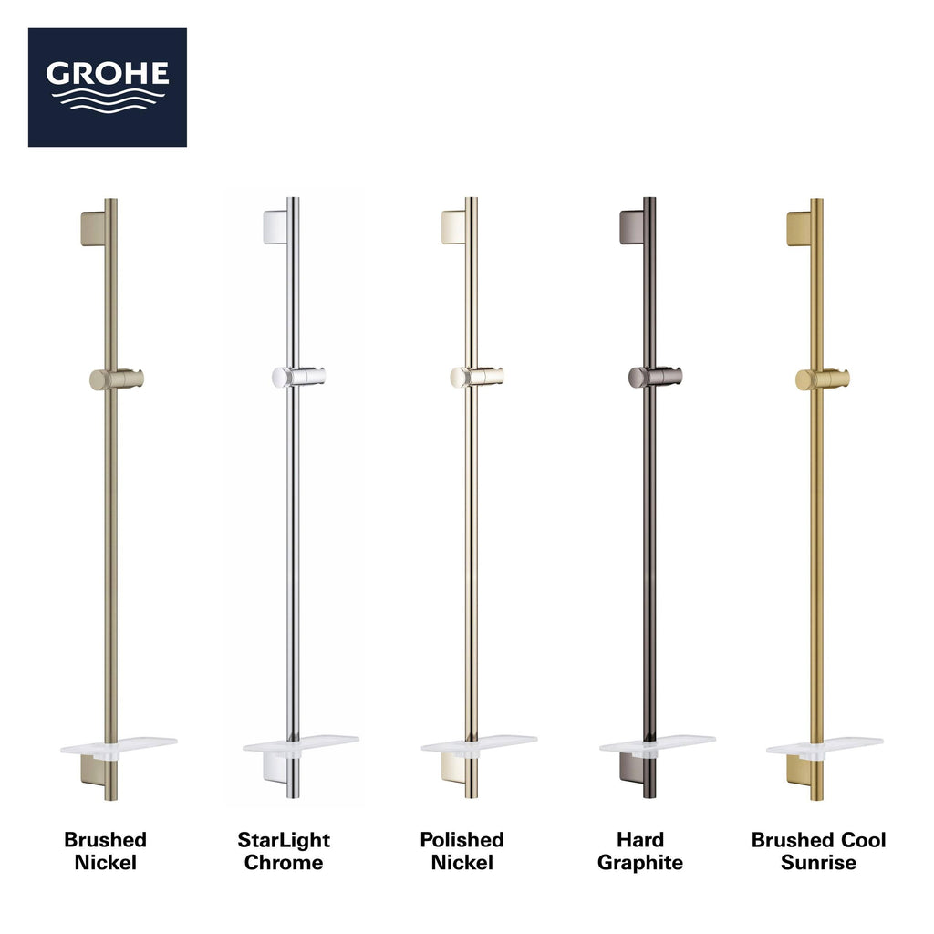 Grohe Rainshower Smartactive 36x22 Shower Slide Bar, Starlight Chrome V20584