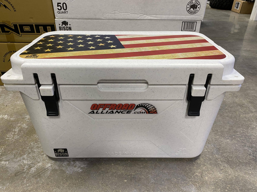 Bison Coolers 50 Quart Cooler - White J40524