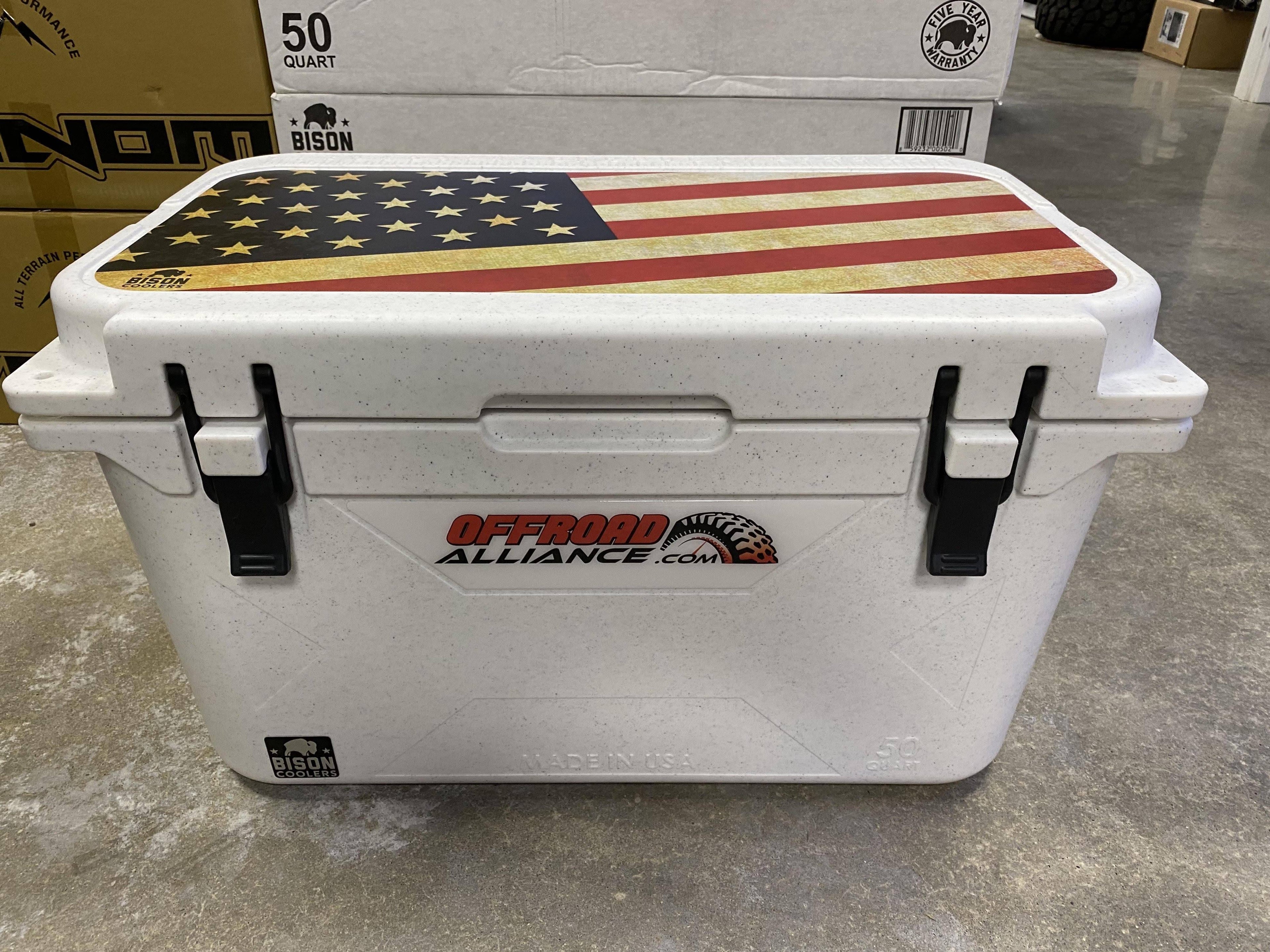 Bison Coolers 50 Quart Cooler - White J40524