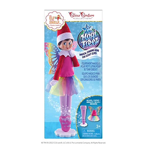 Elf on the Shelf Scout Girl Light Tone Blue Eyed with Magifreez Rainbow Snow Pixie Bundle K988223