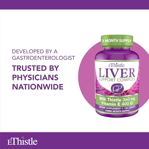 Milk Thistle & Vitamin E Liver Wellness Supplement, 180 Caplets F32792