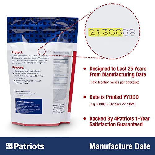 4Patriots 2-Week Survival Food Kit, 84 Servings, 25-Year Shelf Life T5486