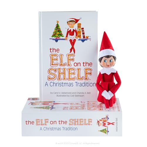 The Elf on the Shelf: A Christmas Tradition Boy Scout Elf with Blue Eyes Storybook and Keepsake Box W196