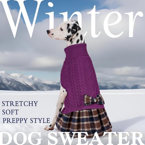 KYEESE Dog Sweater Knitwear with Bowtie for Small Dogs R875009