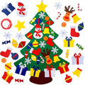 YEAHBEER Felt Christmas Tree for Toddlers, 3.2FT DIY Felt Christmas Tree for Kids with 30 Detachable Christmas Ornaments, Xmas Gifts, Hanging Decorations